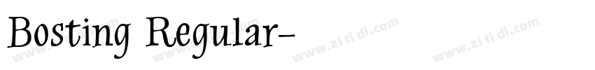 Bosting Regular字体转换